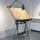 Architect's drawing table by Lucien Sautereau, 1940s – Jieldé lamp