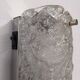 Brutalist wall light in frosted glass by Hillebrand Leuchten, Germany 1960.