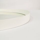 Minimalist wall mirror - oval, Germany, 70s