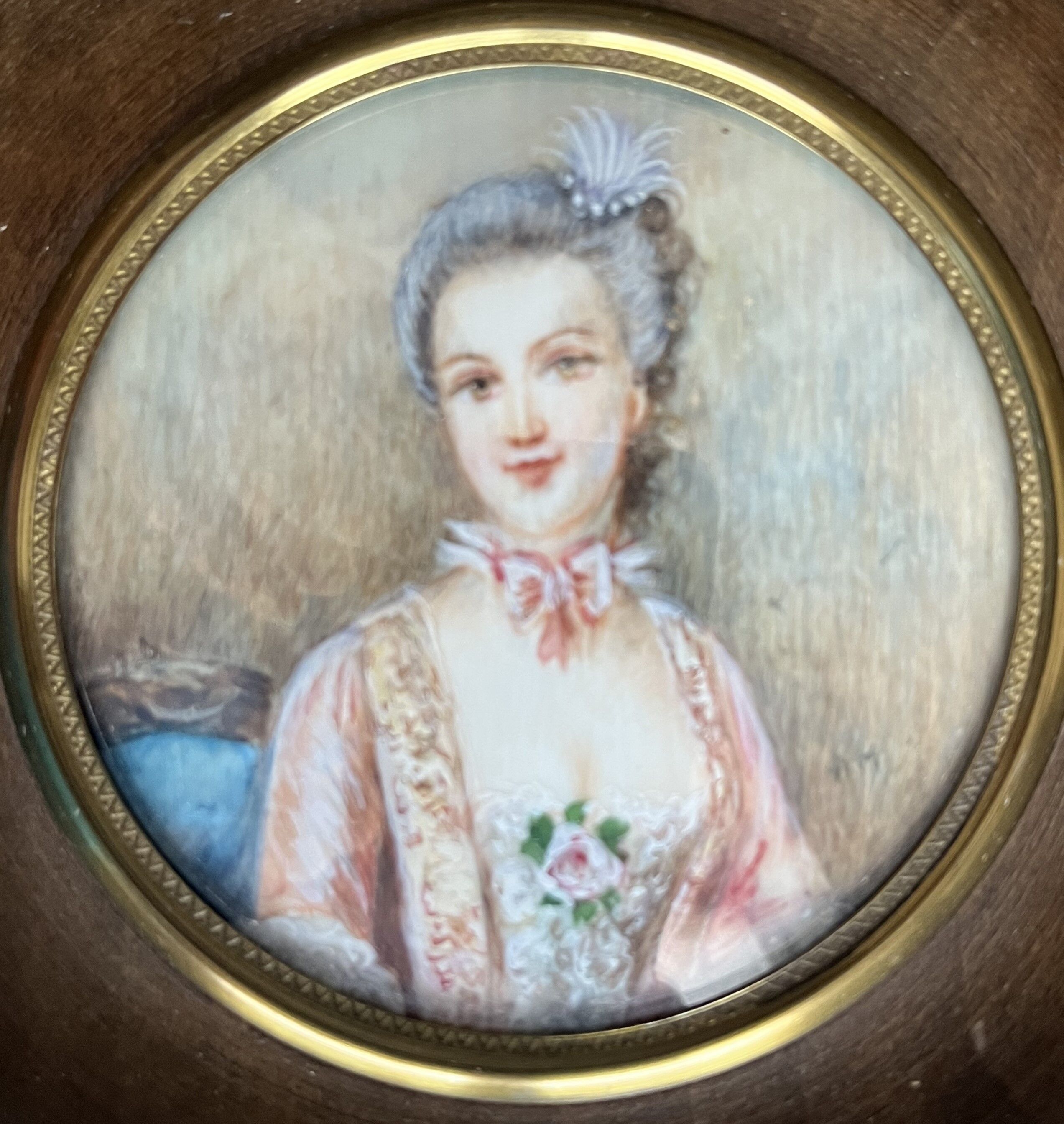 Miniature : portrait de dame de qualité