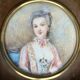 Miniature : portrait de dame de qualité