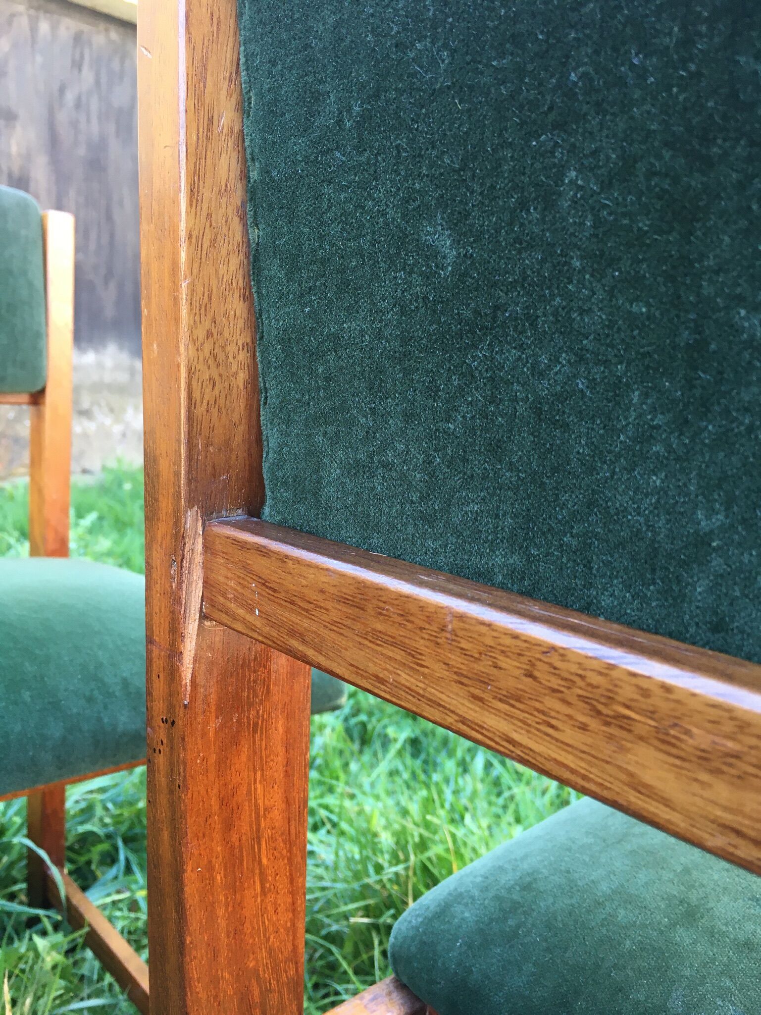 Four chairs with swivel back