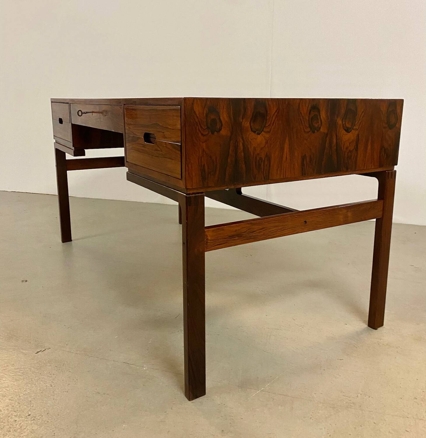 Danish Palisander Desk by Arne Wahl Iversen 60s