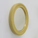 Vintage beige round mirror, Cattaneo Italy Year 70