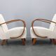 Pair of Art Deco armchairs by Jindřich Halabala, 1940s