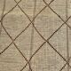 Mauritanian African mat in leather and reeds