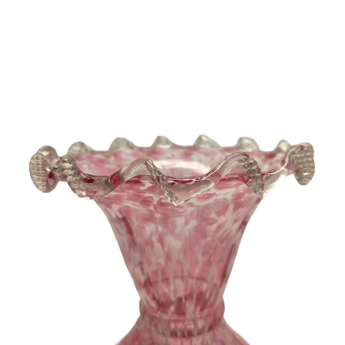 Set Of 2 Pink Art Nouveau Clichy Vases, early 1900s