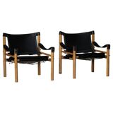 Set of Sirocco safari chairs by Arne Norell for Arne Norell AB, Sweden, 1960s.