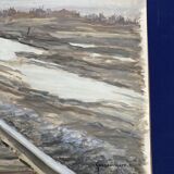 Georges lattès (1907-1989), gennevilliers station, watercolor and gouache