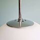 Large satin white opal glass pendant light, Limburg, 1970