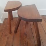 Set of 2 tripod stools