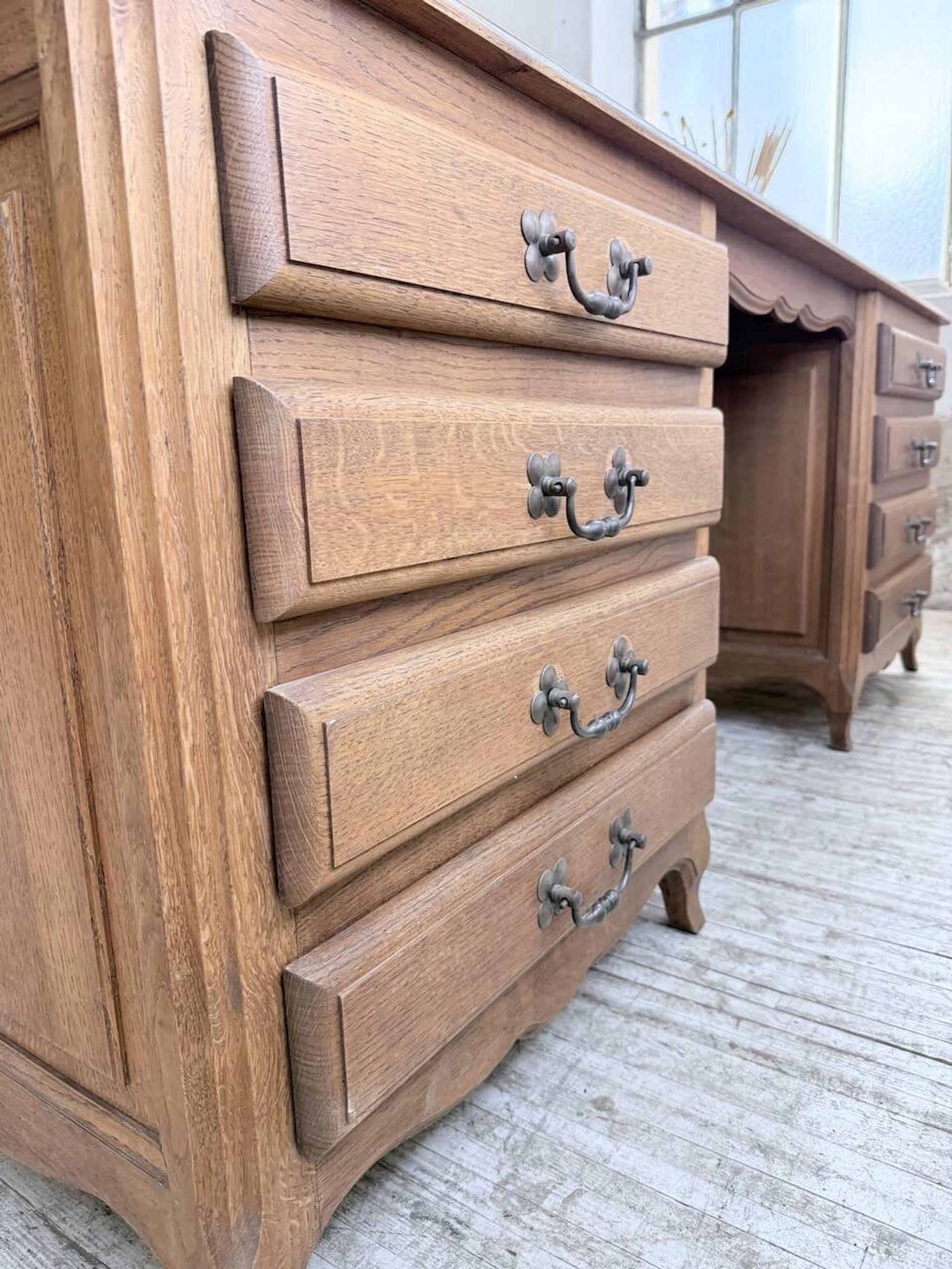 Oak desk or counter 1960
