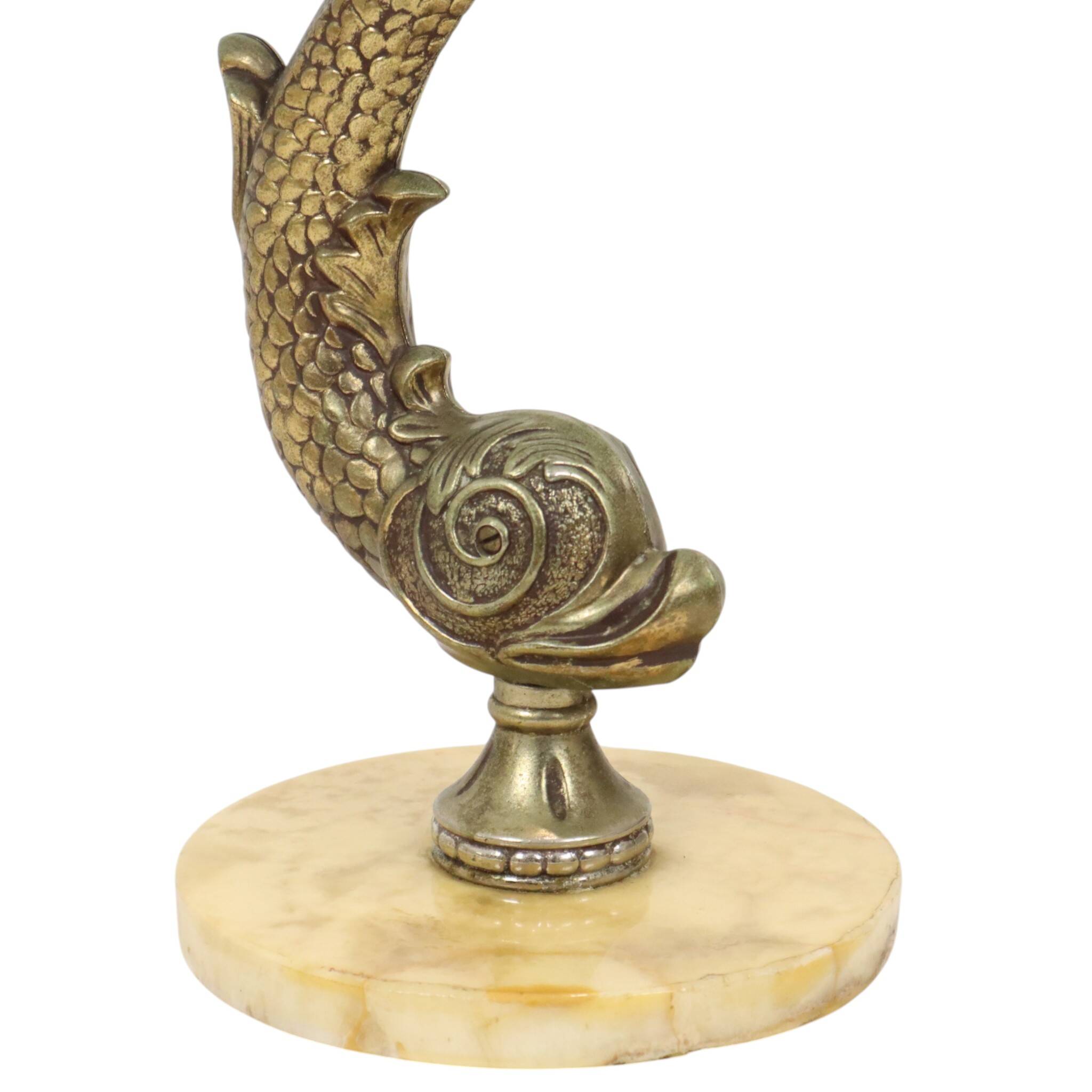 Mid-Century Mythical Dolphin Floor Ashtray, France, 48 cm