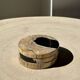Set of 3 fossilized wood coasters (clear)