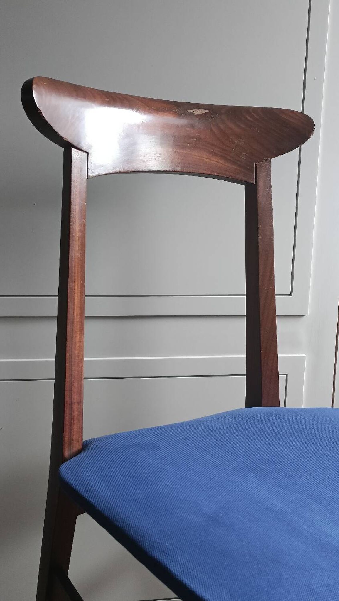 Pair of Italian teak chairs