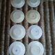 8 antique deep plates in ironstone