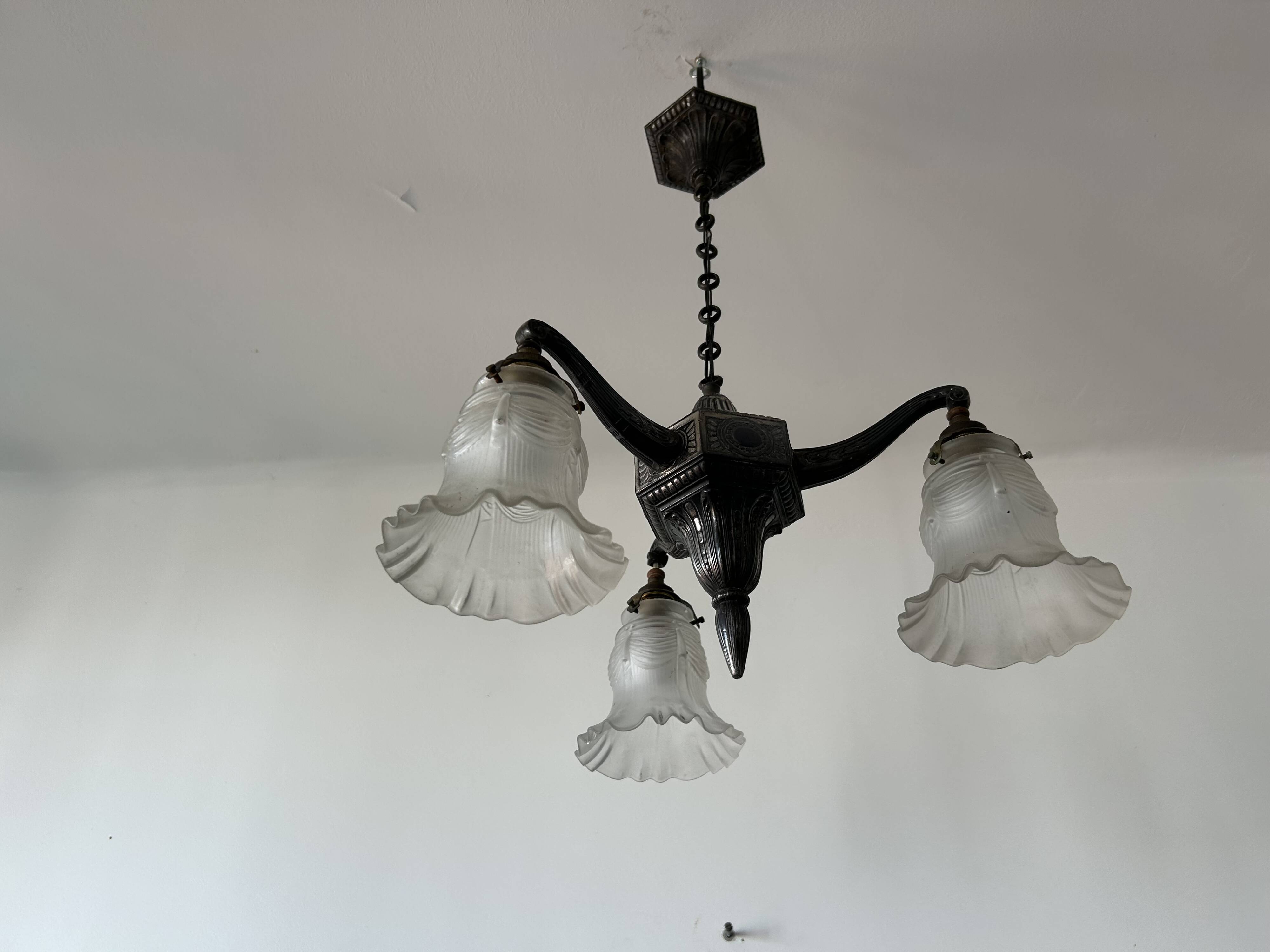 Antique Art Deco chandelier