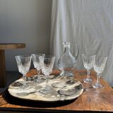 Set of 5 classic flared stemmed glasses