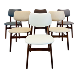 Six dining chairs