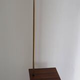 Scandinavian floor lamp in teak and metal from the 1960s-1970s