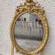 Miroir medaillon dore du xix ème siecle