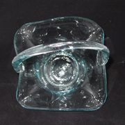 Corbeille en verre forme panier