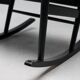Black beech rocking chair by Niels Eilersen, Denmark, 1960s