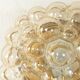 Space Age wall or ceiling lamp by Doria Leuchten, bubble glass, 1970s