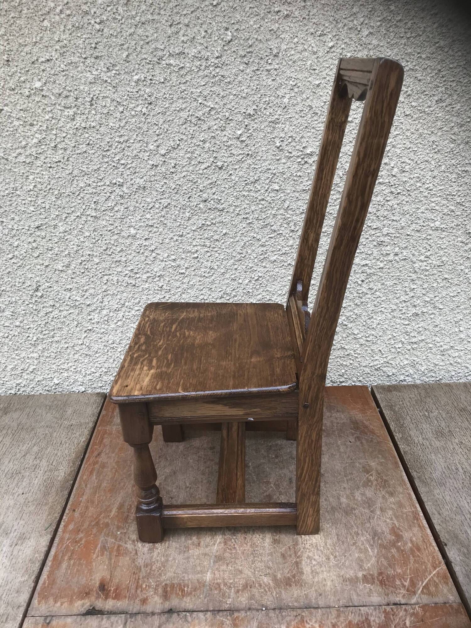 Former lorraine baby chair assise child light vintage wood