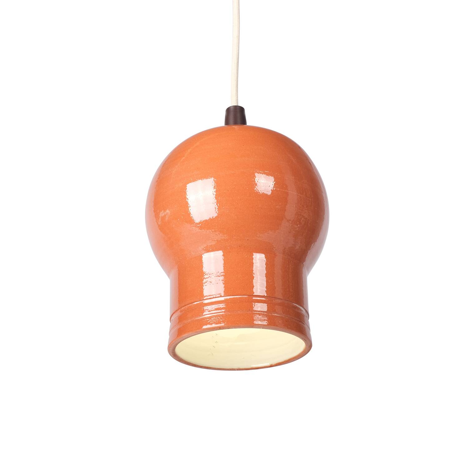 Lampe suspendue en argile