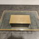 Vintage etched brass coffee table by Ricco D, 1970s