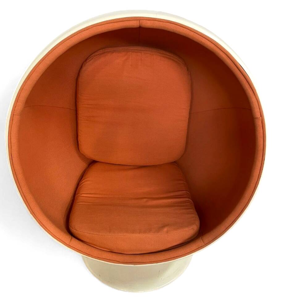 4 x chaise boule en fibre de verre années 1980