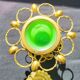 Porte cigares en opaline verte (uranium/ouraline) Napoléon III