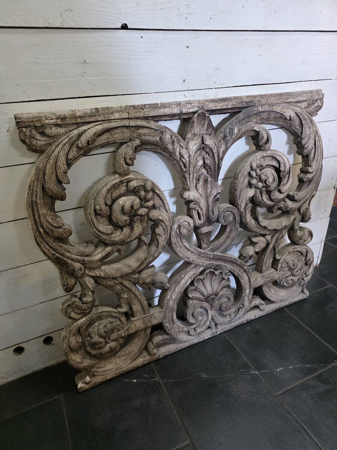 Decorative Cement Panel with Wood Look - Ornamental Style