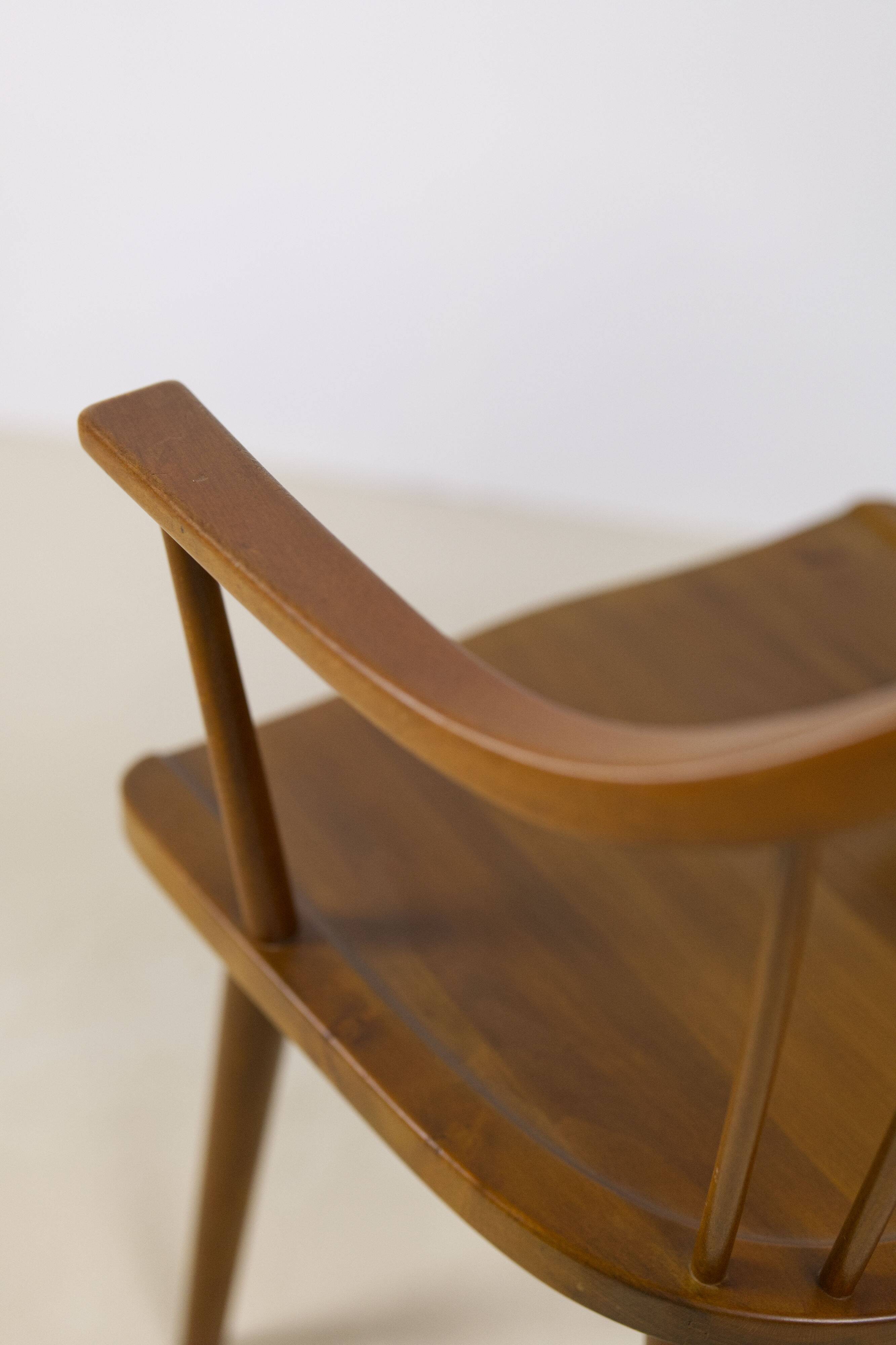 Spindle back armchair by Axel O. Larsen, Model 1776 FH, Denmark, 1940s