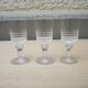 Lot de 9 anciens verres à pied de style Baccarat
