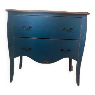 Commode Louis XV bleu azur