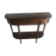 Console demi lune en merisier