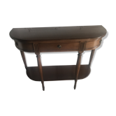 Console demi lune en merisier