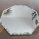 Miroir octogonal biseauté Saint Gobain années 40 50 21 cm X 21 cm