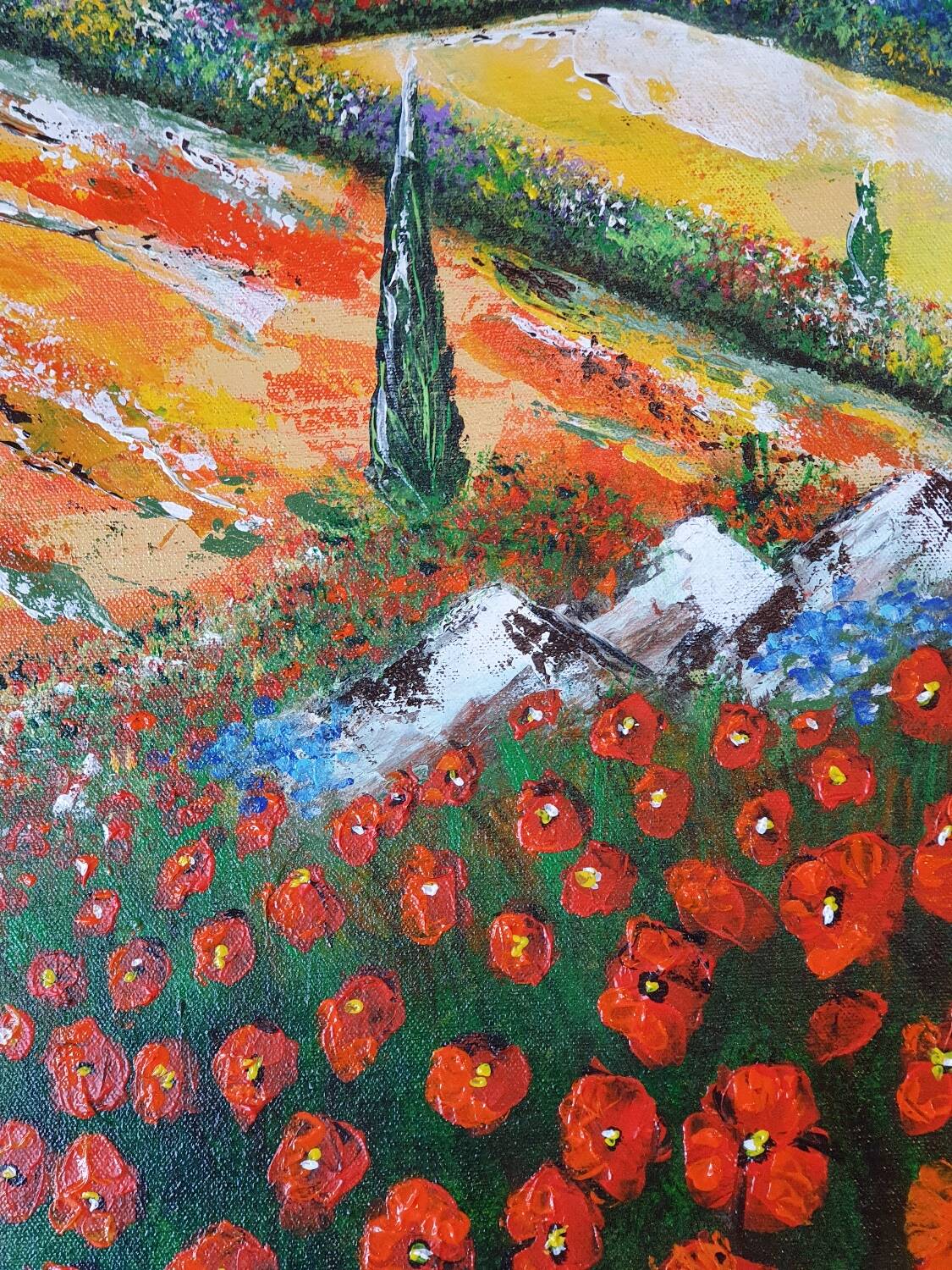 Oil painting on canvas landscape