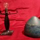 Wrought iron lamp, "TIEF", Art Deco year 1900