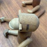 Danish mid-century wooden monkeys, set of 3