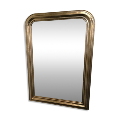 Miroir ancien style Louis Philippe doré