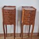 Paire de petits chevets de style Louis XV