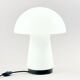 Grande lampe de table en verre opalin champignon de l'ère spatiale de Limburg, années 1960/1970