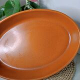 Oval terracotta dish