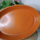 Oval terracotta dish