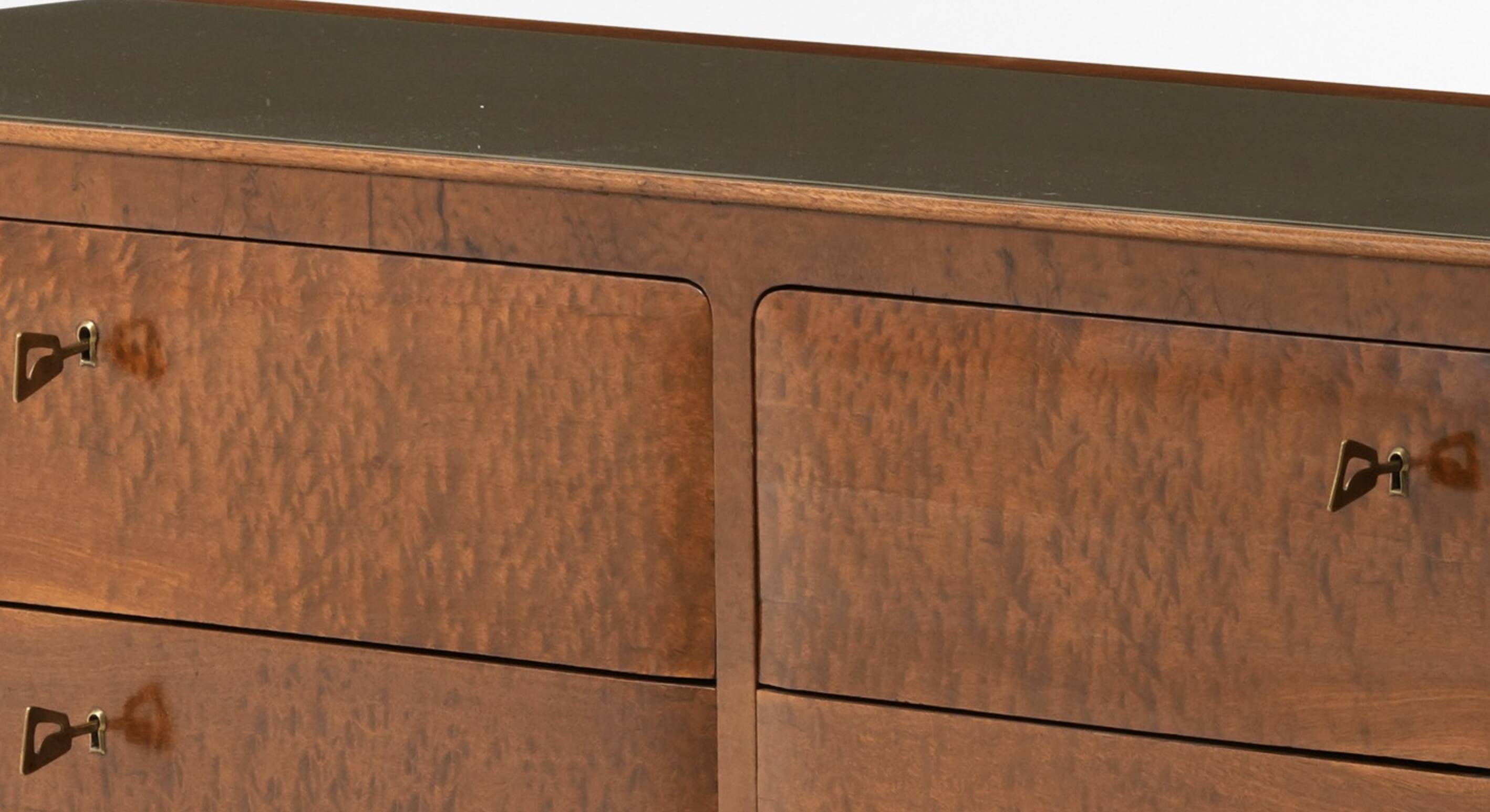 Mid-century Vintage Italian Design Commode with Brass Details