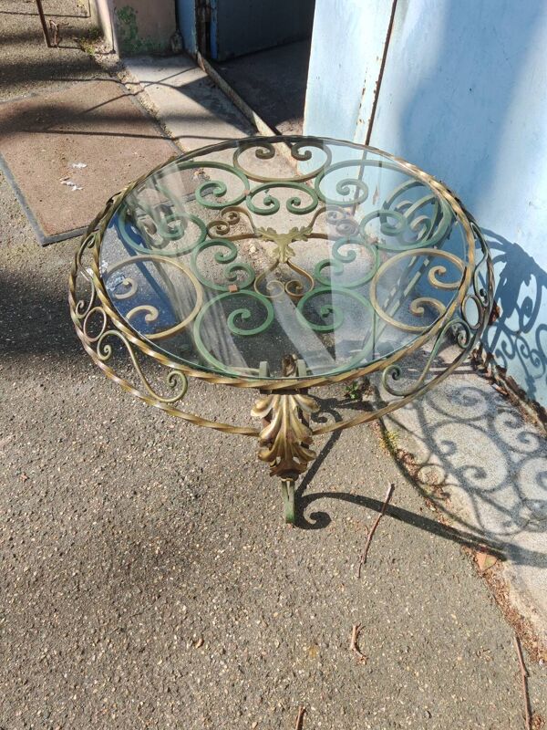 Table basse fer forgé 1940